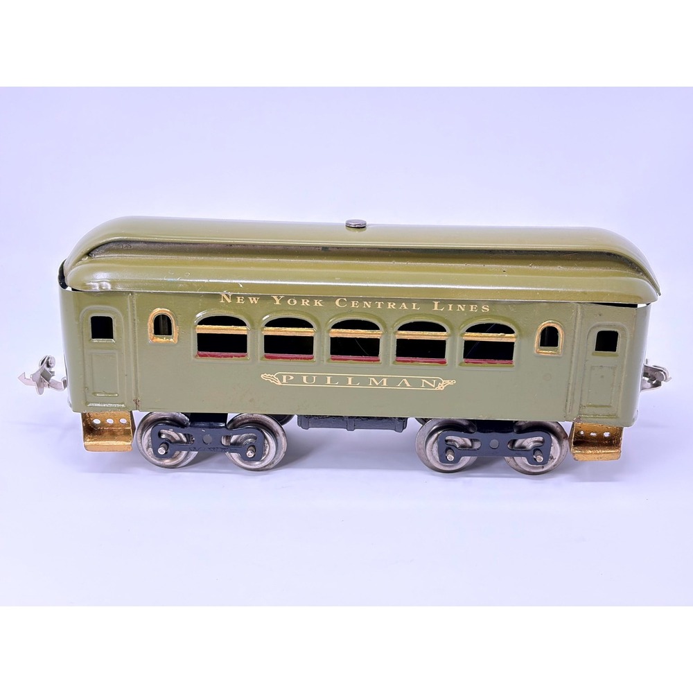 Lionel Tin Pullman Passenger Car New York Central Lines Olive Green O Gauge